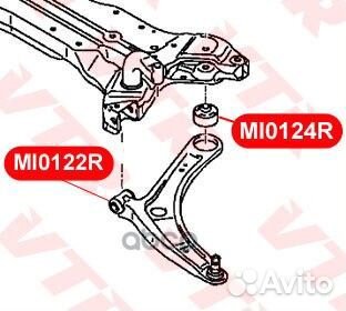 Сайлентблок рычага передней подвески передний VTR