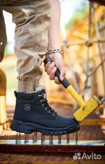 Зимние ботинки водонеп мужские со стальным носком