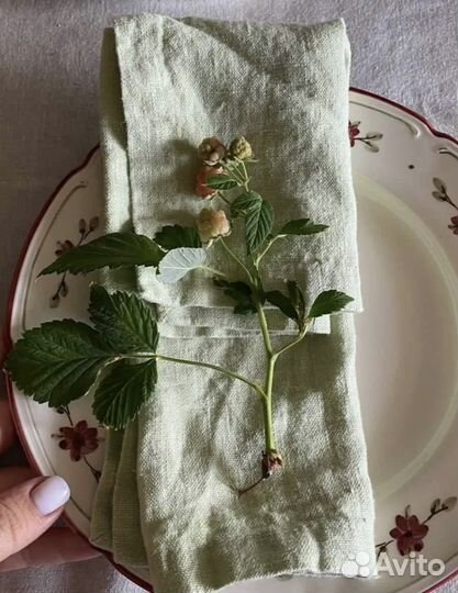 Льняные салфетки и дорожка (раннер)