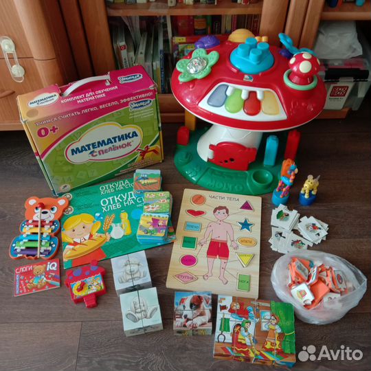 Развивающие игрушки и книги