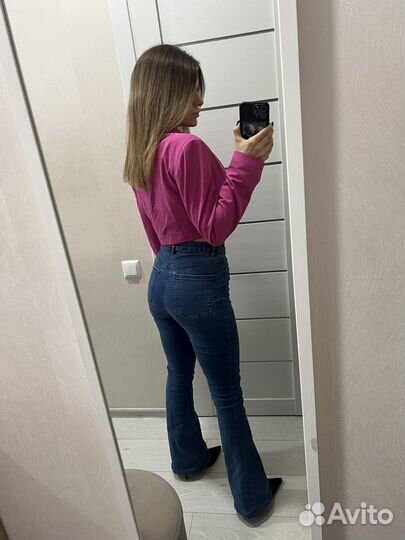 Укороченный жакет розовый