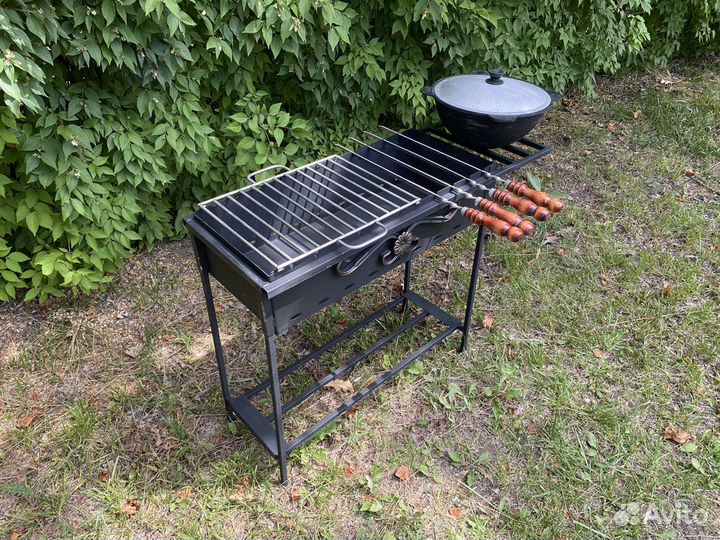 Мангал разборный 2 в 1 шашлык/плов