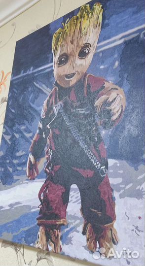 Картины по номерам раскрашенная