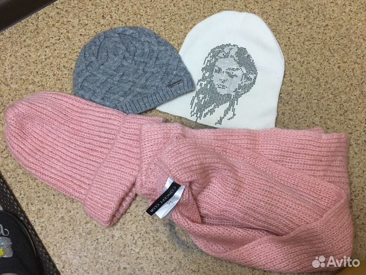 Комплекты шарф и шапка женские