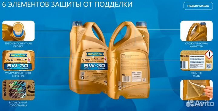 Моторное масло ravenol SSV Fuel Economy 0W-30 4L