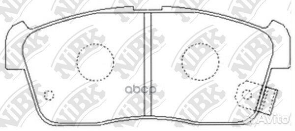 Колодки тормозные дисковые перед PN9443 NiBK
