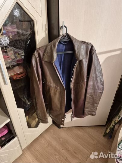 Кожаная куртка мужская летная ввс