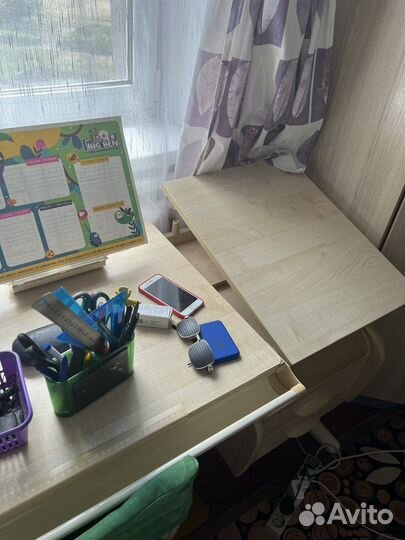 Комплект: кровать, стул, стол, комод, шкаф угловой