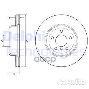 Диск торм.(1шт в уп) BG9129C Delphi