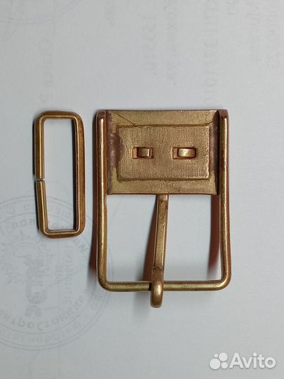 Пряжка для ремня латунь СССР