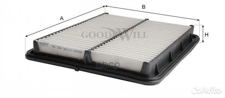 Фильтр воздушный AG338 Goodwill