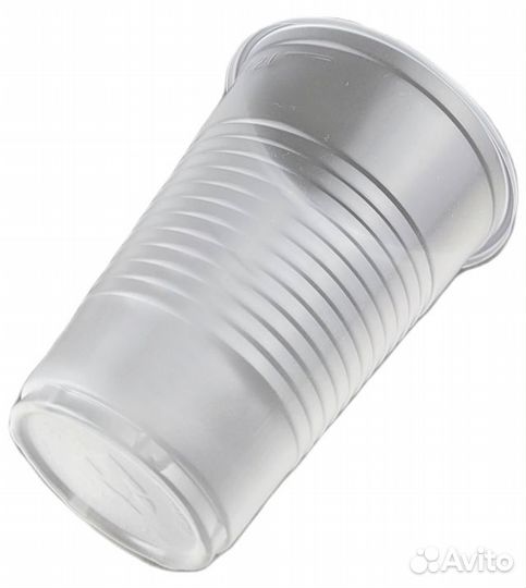 Пластиковые стаканы 200 мл прозрачные 100 шт