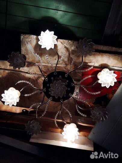 Люстра потолочная подвесная бу