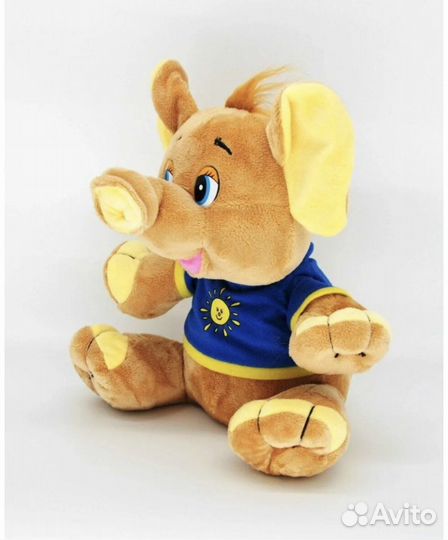 Музыкальная Мягкая игрушка слон. Новая