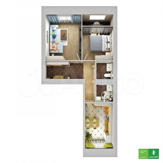 2-к. квартира, 60,1 м², 10/11 эт.