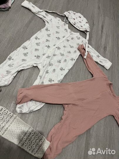 Детские вещи на девочку пакетом 68-74 для дома