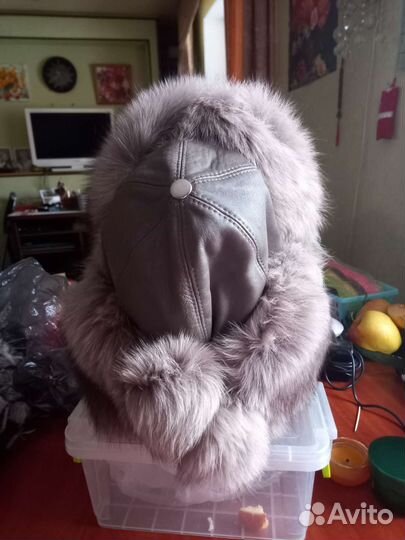 Шапка женская песец