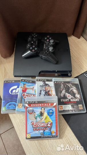 Игровая приставка ps3 slim 320Gb