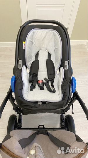Коляска для новорожденных 3 в 1 бу