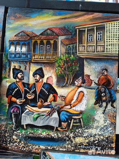 Грузинская картина на холсте.Новые.Груз.худ