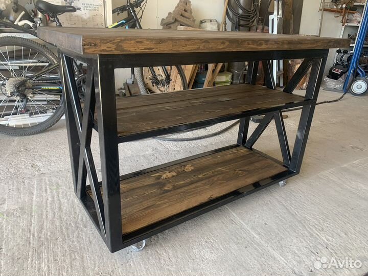 Столик в стиле лофт