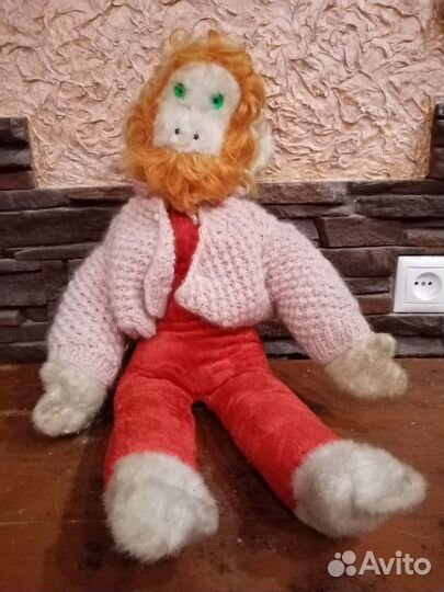 Старинная обезьяна, старинная мягкая игрушка