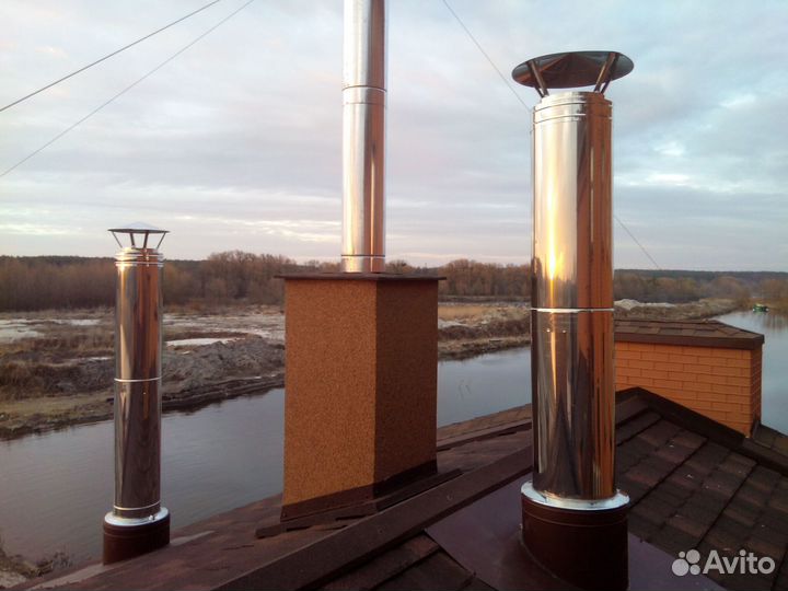 Дымоход 4 м Комплект Прямой Диаметр 150х250