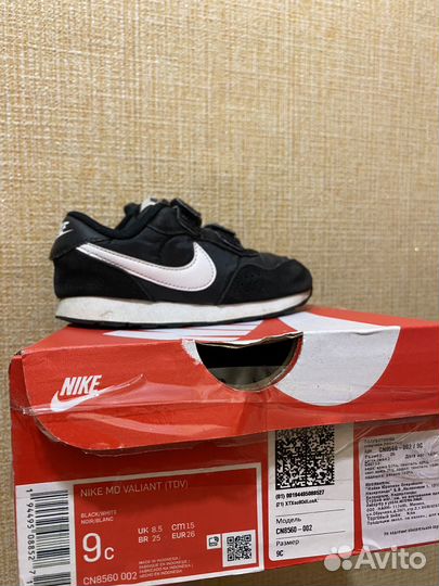 Кроссовки nike детские 25