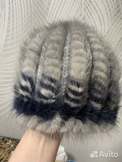 Шапка норковая новая женская