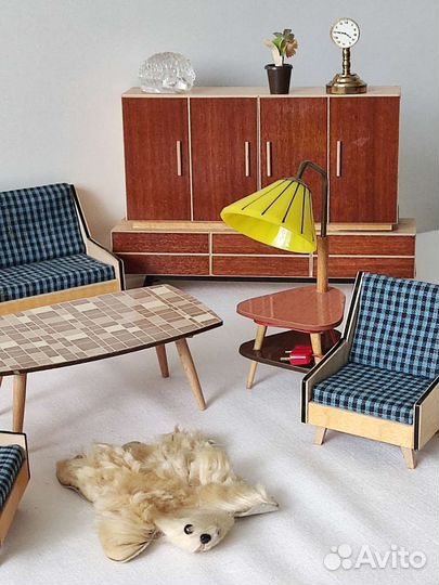 Мебель ретро для кукол 1950-х годов Германия ГДР