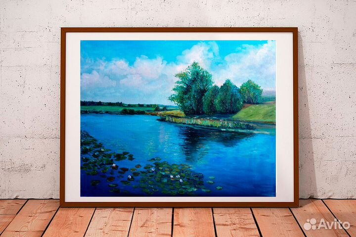 Картина маслом на холсте пейзаж