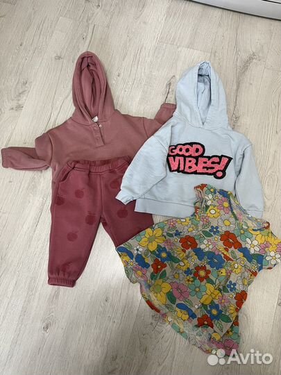 Детские вещи пакетом для девочек 86 92