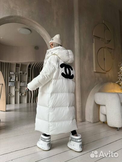 Пуховик длинный Chanel 2 цвета