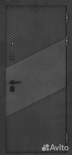 Дверь входная с зеркалом