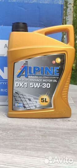Масло моторное синтетическое Alpine DX1 5w-30