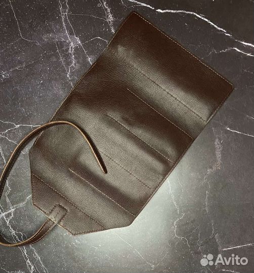 Пенал скрутка из натуральной кожи