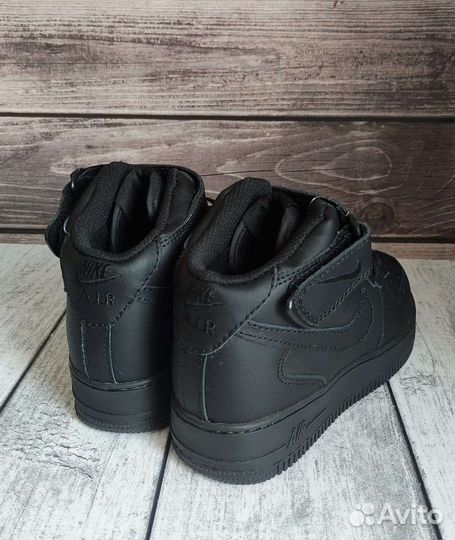 Кроссовки женские зимние с мехом nike AIR force 1