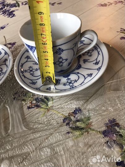 Синий лук, индийский узор, кофейный набор Kahla