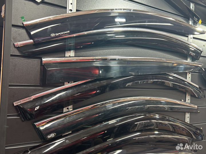 Дефлектора окон с хромом и без