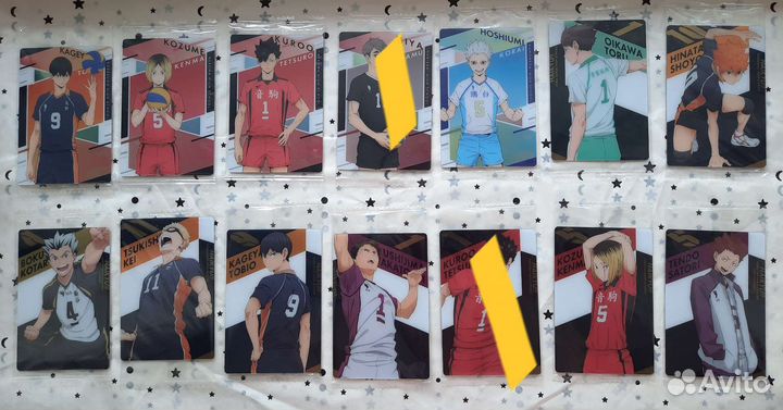 Японские карточки Волейбол