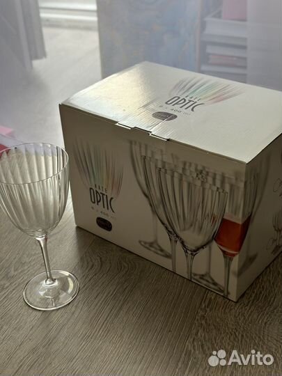 Бокалы для вина 6 штук kate optic