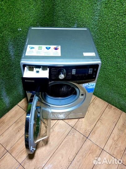 Стиральная машина б/у Samsung чёрная eco bubble