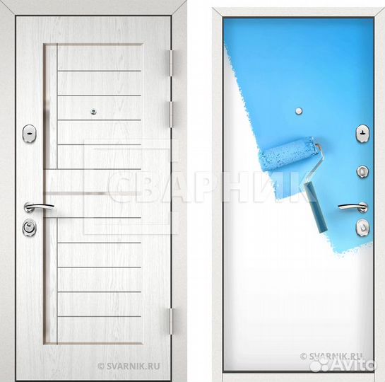 Входная дверь под покраску. Замер бесплатно