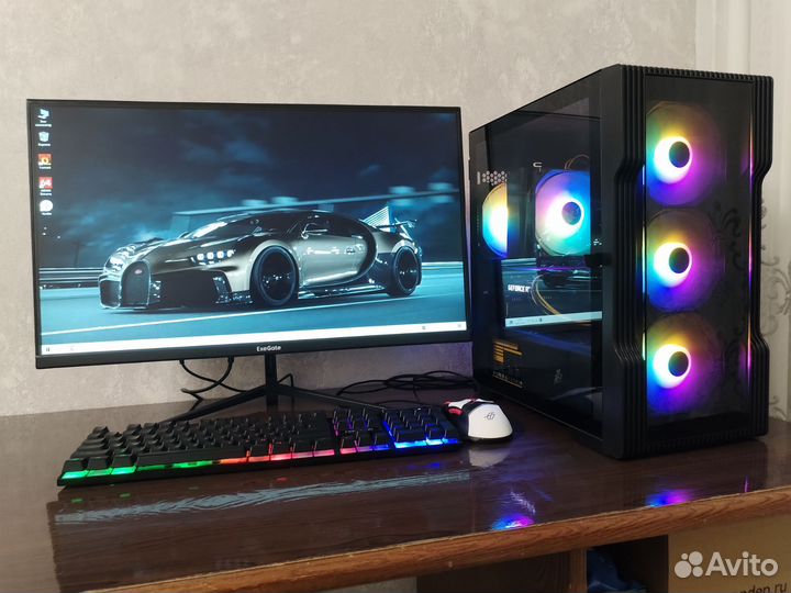 Игровой пк с монитором