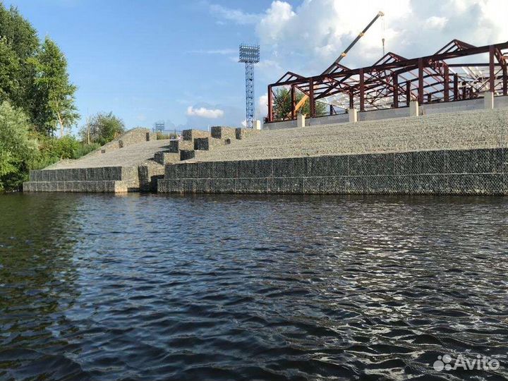 Установка габионов