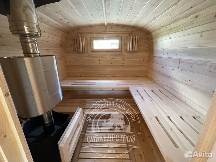 Баня бочка из кедра 4 метра