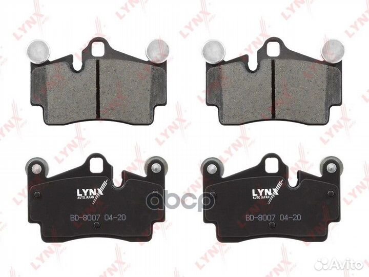 Колодки тормозные дисковые зад BD8007 lynxauto