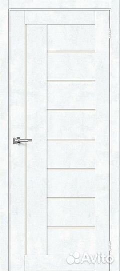 Дверь под бетон светлый оттенок лофт