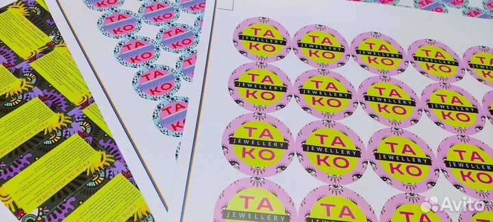 Стикеры для вашей продукции. Изготовление за 48 ч