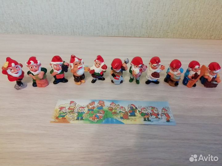 Игрушки киндер сюрприз гномы разные